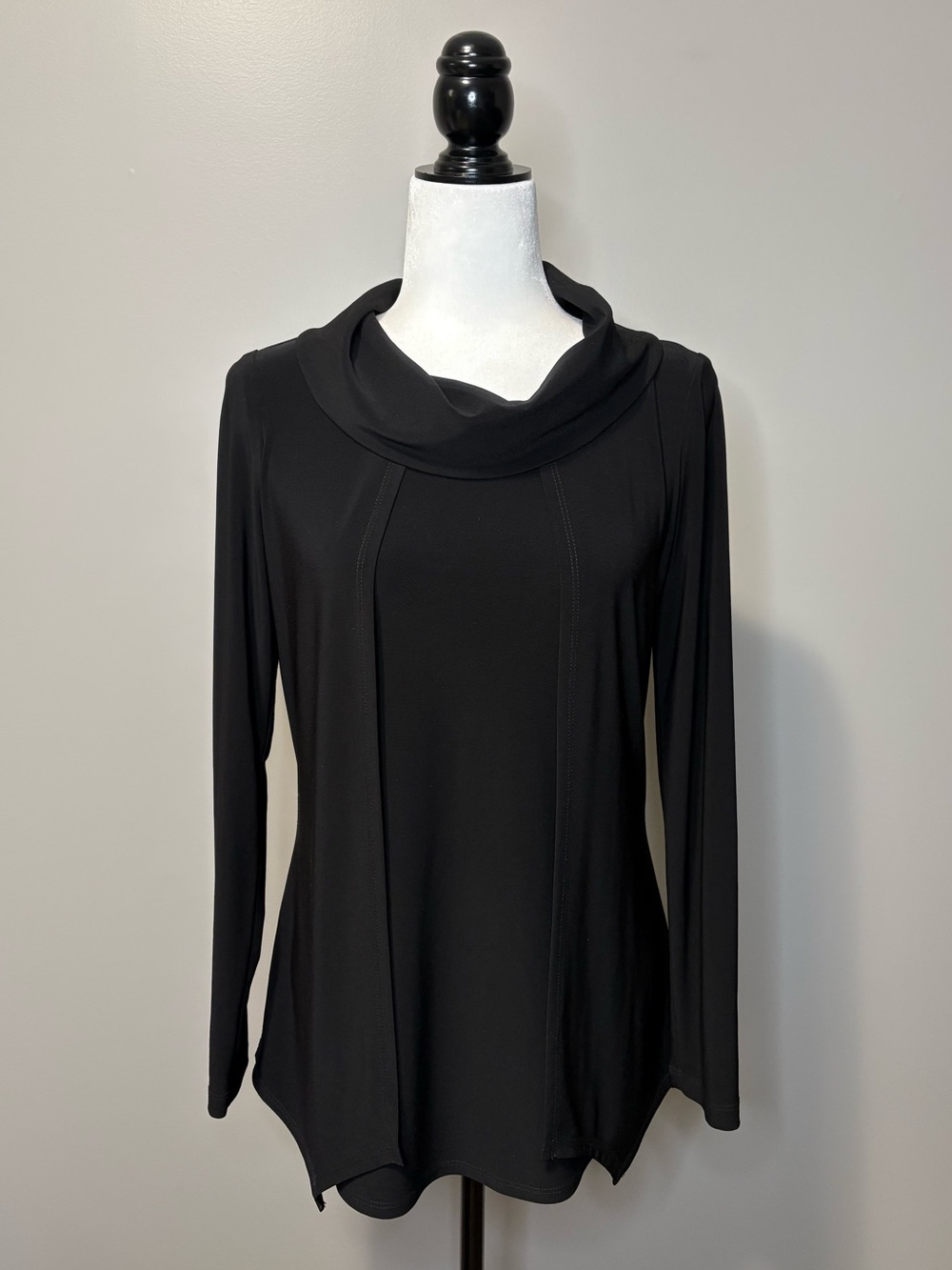 Joseph Ribkoff Faux Layered Top Style 213047 Black Long Sleeve